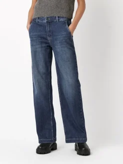 Spijkerbroek - comfort fit - donkerblauw