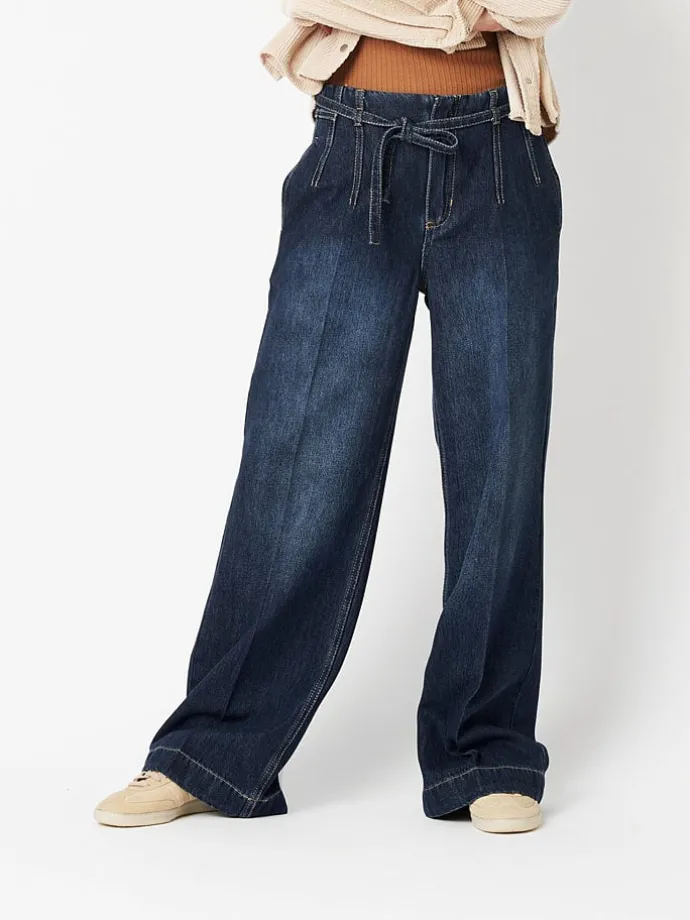 Spijkerbroek - comfort fit - donkerblauw