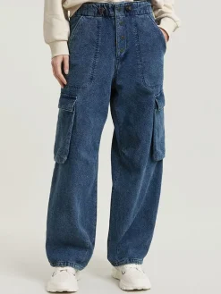 Spijkerbroek - comfort fit - donkerblauw