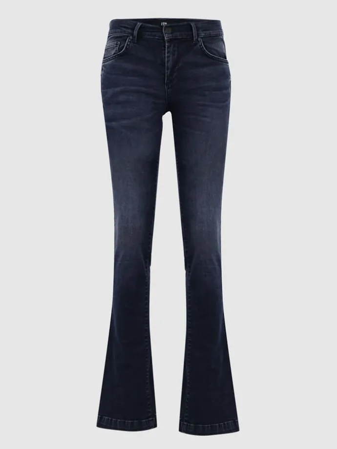 Spijkerbroek "Fallon" - flare fit - donkerblauw