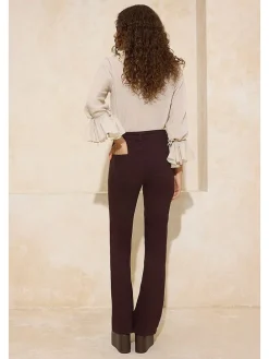 Spijkerbroek - flare fit - bruin