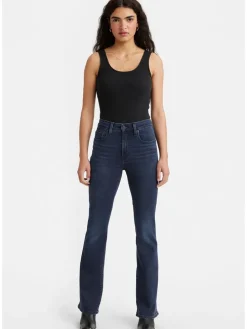 Spijkerbroek "725" - flare fit - donkerblauw