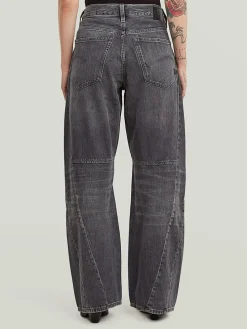 Spijkerbroek - loose fit - antraciet