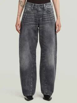 Spijkerbroek - loose fit - antraciet