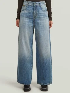 Spijkerbroek - loose fit - blauw