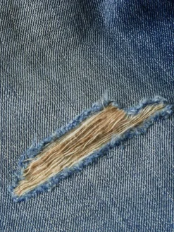 Spijkerbroek - loose fit - blauw