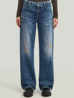 Spijkerbroek - loose fit - blauw