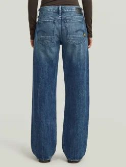 Spijkerbroek - loose fit - blauw