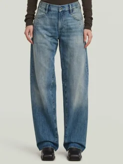 Spijkerbroek - loose fit - blauw