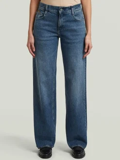 Spijkerbroek - loose fit - blauw