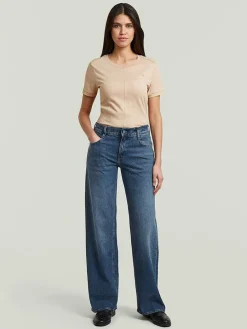 Spijkerbroek - loose fit - blauw