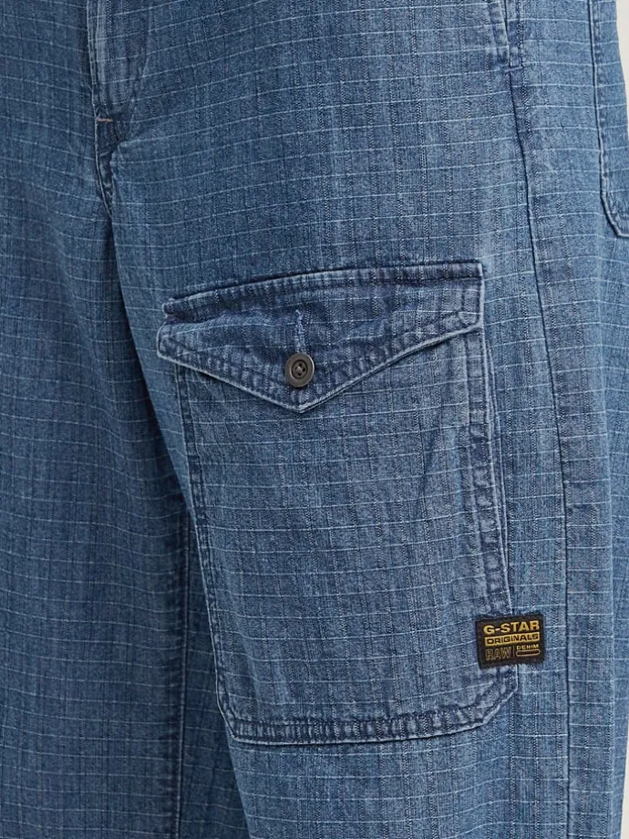 Spijkerbroek - loose fit - blauw