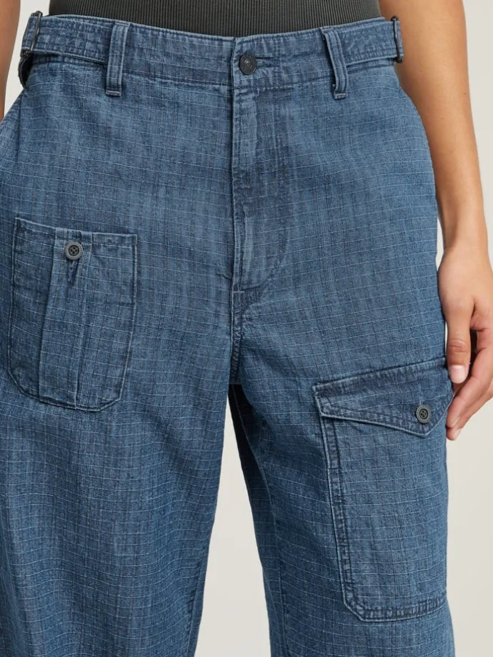 Spijkerbroek - loose fit - blauw