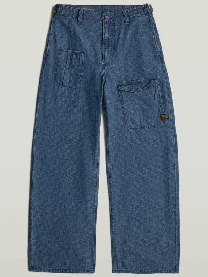 Spijkerbroek - loose fit - blauw