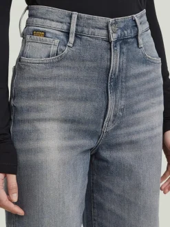 Spijkerbroek - loose fit - grijs