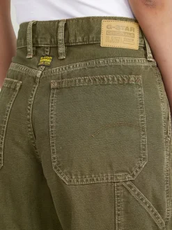 Spijkerbroek - loose fit - kaki
