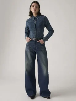 Spijkerbroek - relaxed fit - blauw