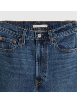 Spijkerbroek "Ribcage" - flared fit - donkerblauw