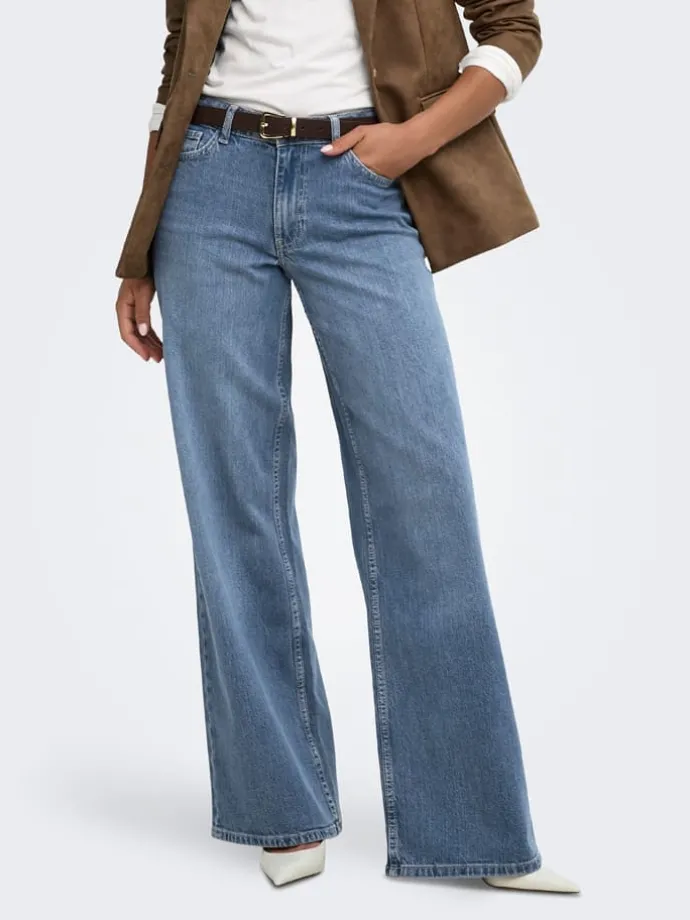 Spijkerbroek "Ruby" - wide Leg fit - blauw