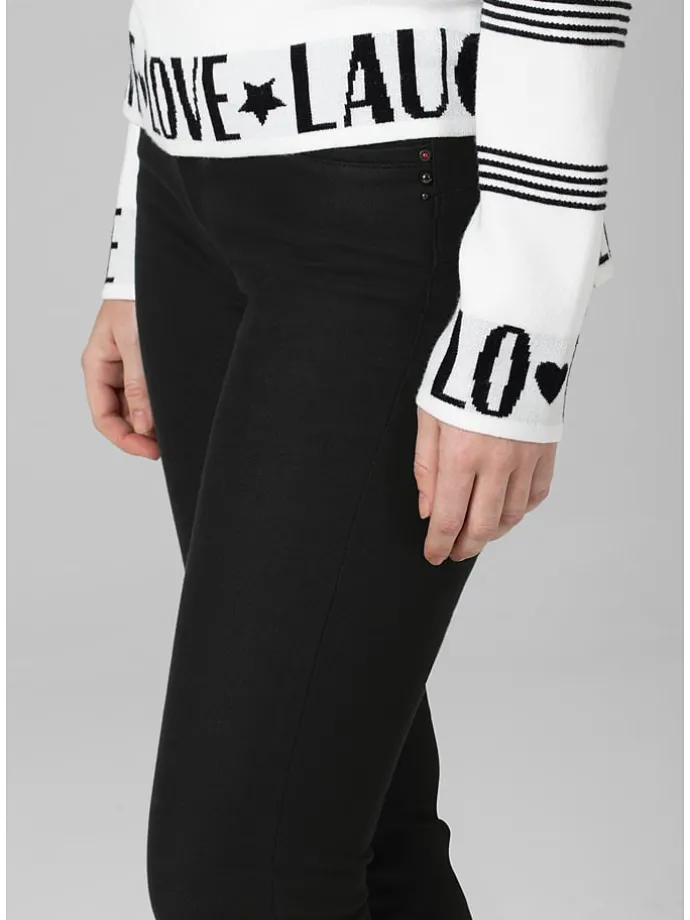 Spijkerbroek "Sanya" - tight fit - zwart