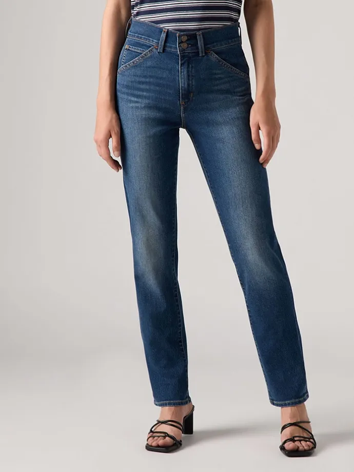 Spijkerbroek - slim fit - donkerblauw