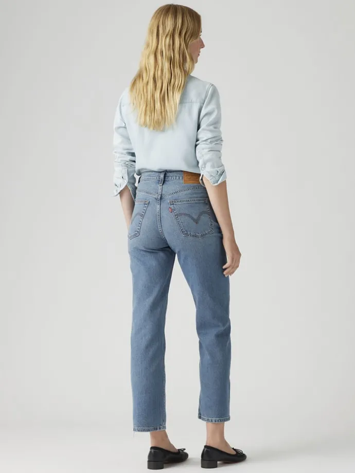 Spijkerbroek - straight fit - blauw