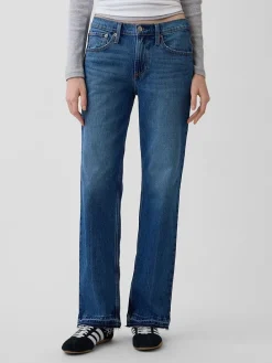 Spijkerbroek - straight fit - donkerblauw