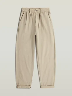Spijkerbroek - tapered fit - beige