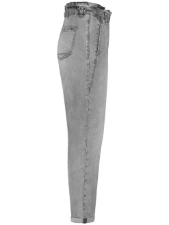 Spijkerbroek - tapered fit - lichtgrijs