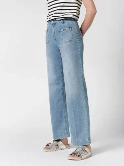 Spijkerbroek - wide Leg fit - lichtblauw