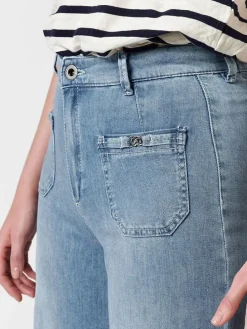 Spijkerbroek - wide Leg fit - lichtblauw