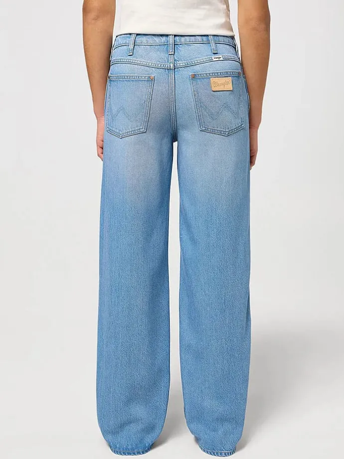Spijkerbroek "World Wide" - wide leg - lichtblauw