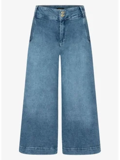 Spijkerculotte blauw