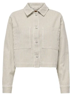 Spijkerjas beige