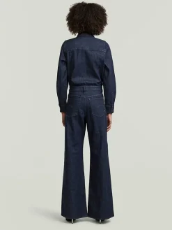 Spijkerjumpsuit donkerblauw