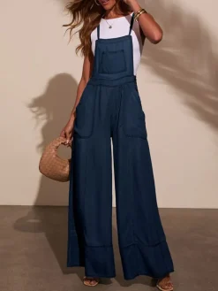 Spijkerjumpsuit donkerblauw