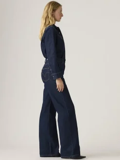Spijkerjumpsuit donkerblauw