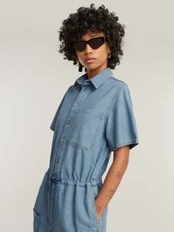 Spijkerjumpsuit lichtblauw