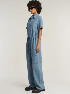 Spijkerjumpsuit lichtblauw