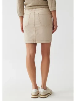 Spijkerrok beige