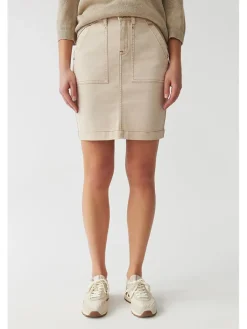 Spijkerrok beige