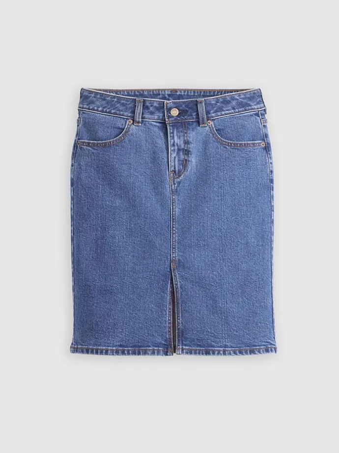 Spijkerrok blauw