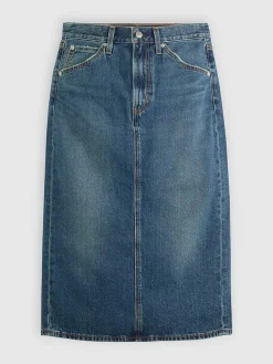 Spijkerrok blauw