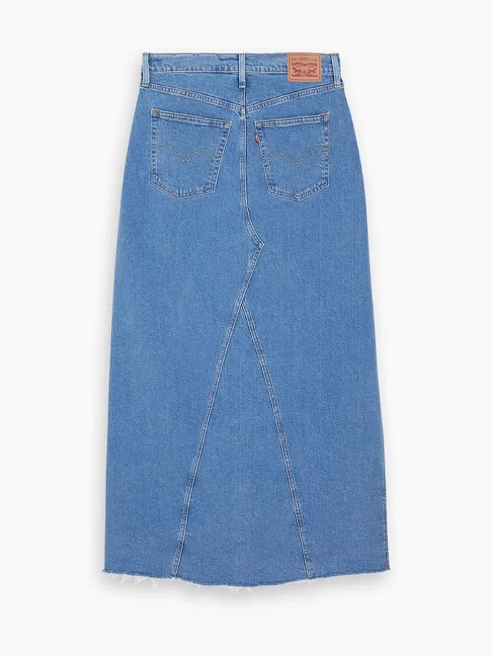 Spijkerrok blauw