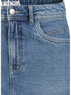 Spijkerrok blauw