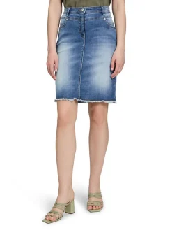 Spijkerrok blauw