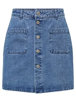 Spijkerrok blauw