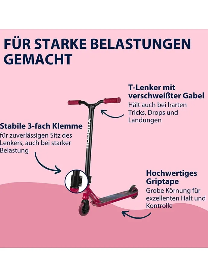 Step "Stunt XQ-13" zwart/rood - vanaf 8 jaar