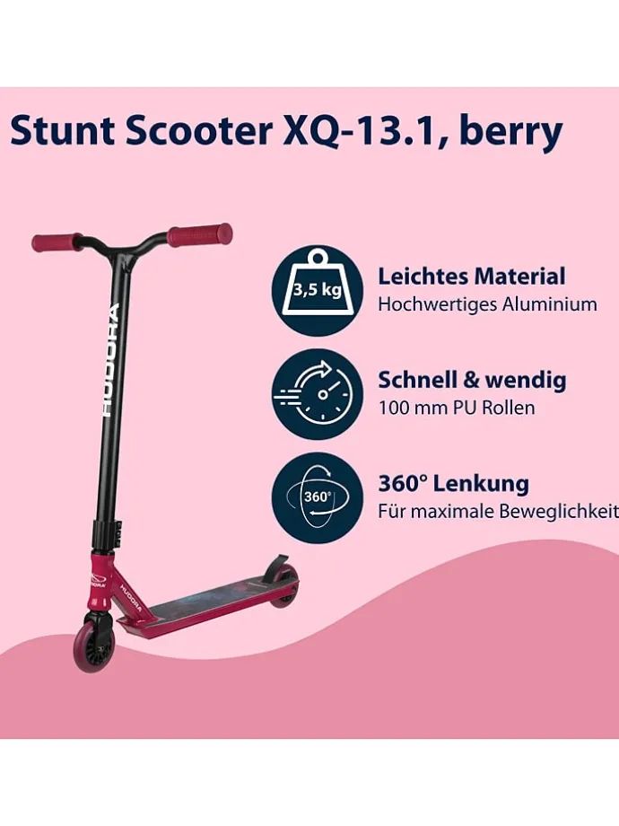 Step "Stunt XQ-13" zwart/rood - vanaf 8 jaar