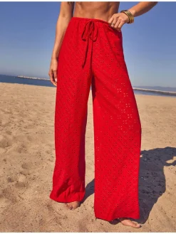 Strandhose rood
